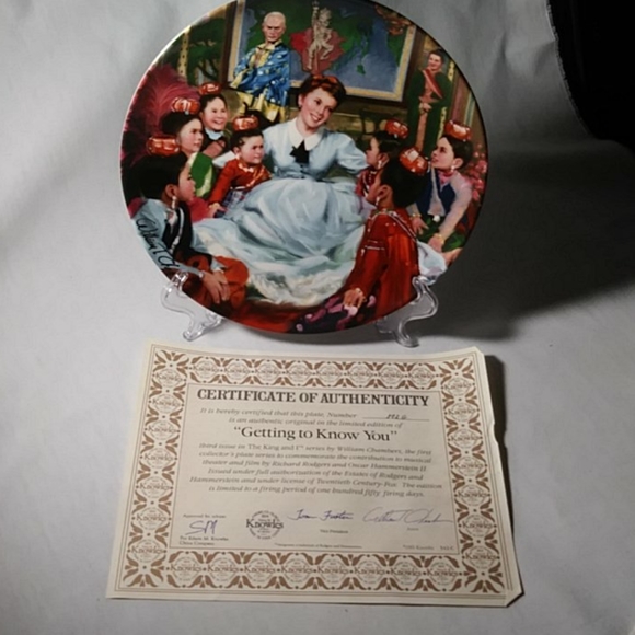 Knowles China Plate "Getting To Know You" Decorative Plate - Picture 3 of 10